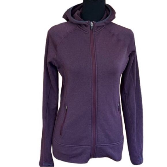 Eastern Mountain Sports Polartec Purple Full
Zip Hooded Jacket size M - Picture 1 of 11